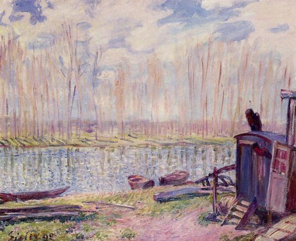 Banks Of The Loing by Alfred Sisley