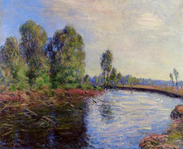 Banks Of The Loing by Alfred Sisley