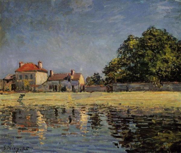Banks Of The Loing, Saint-mammes by Alfred Sisley