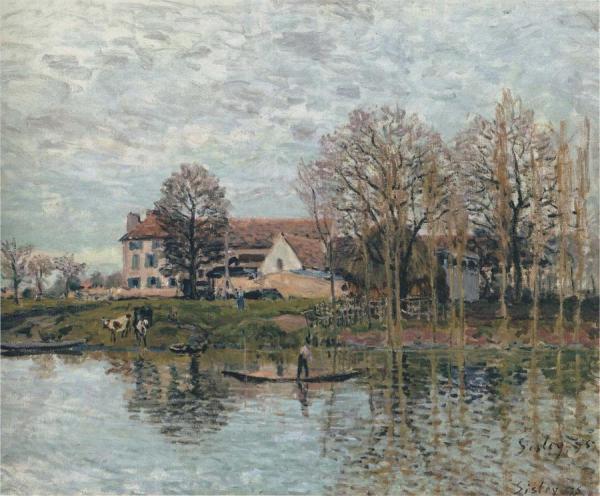 Banks Of The Seine At Port-marly by Alfred Sisley