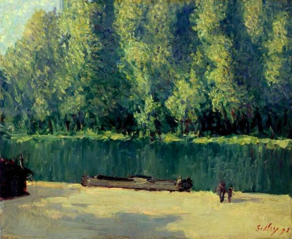 By The Loing by Alfred Sisley