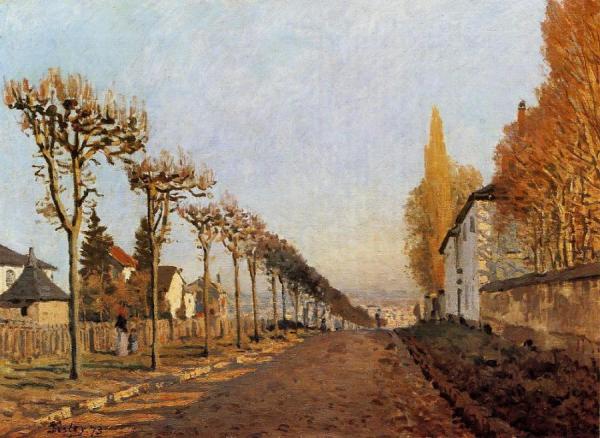 Chemin De La Machine, Louveciennes by Alfred Sisley
