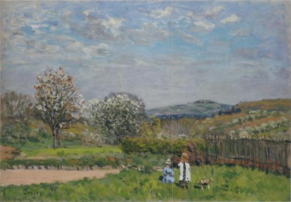 Alfred Sisley Children Playing In The Fields