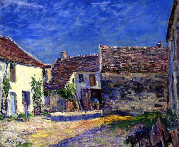 Farmyard Near Moret - July Sun by Alfred Sisley