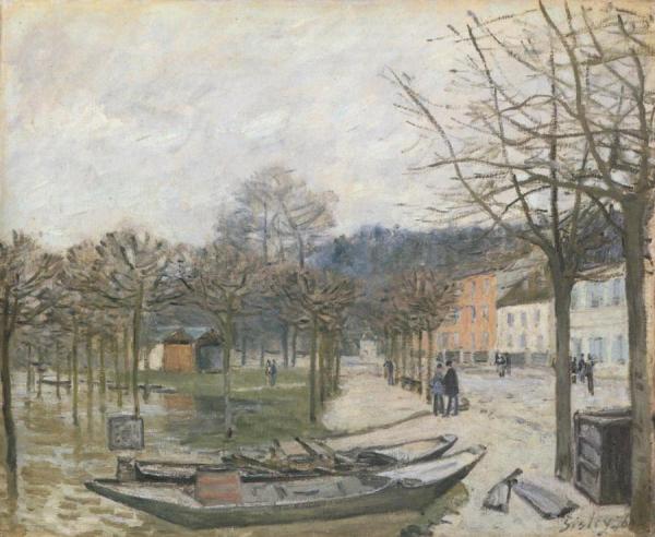 Flood At Port Marly by Alfred Sisley