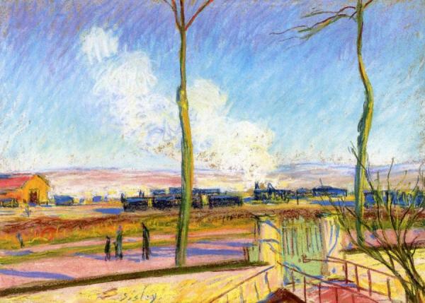 Freight Yard by Alfred Sisley