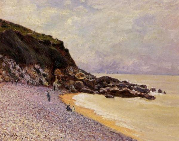 Lady's Cove Before The Storm (hastings) by Alfred Sisley