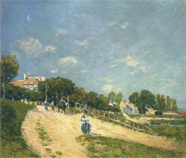 Landscape At Andresy by Alfred Sisley