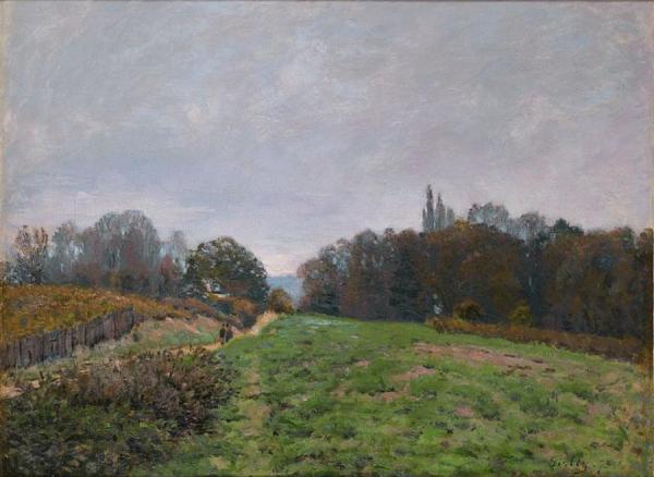 Landscape At Louveciennes by Alfred Sisley