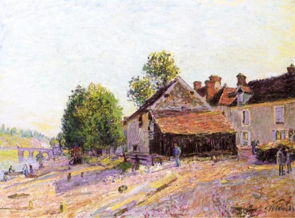 Alfred Sisley Landscape Near Moret