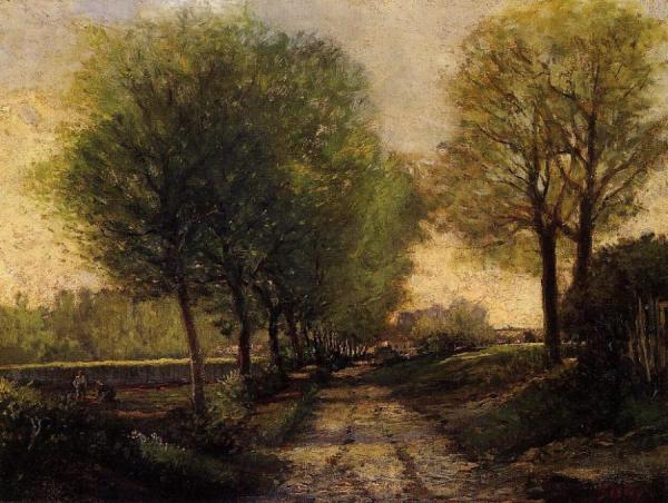 Lane Near A Small Town by Alfred Sisley