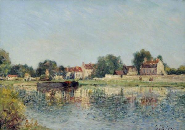 Le Barrage At Saint-mammes by Alfred Sisley