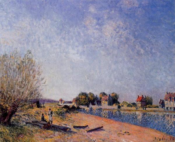 Loing Canal At Saint-mammes by Alfred Sisley