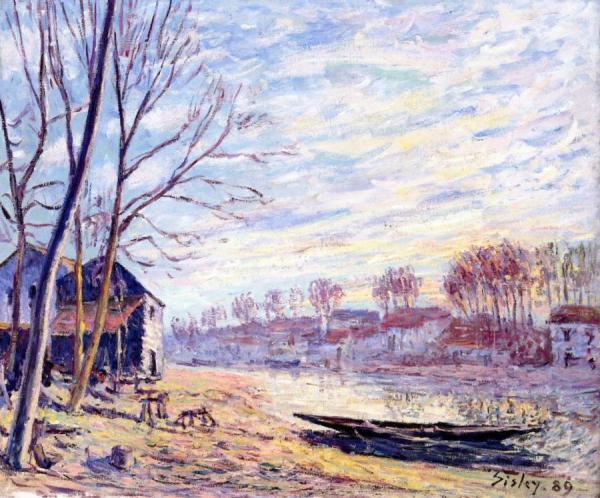 Matrat Cottages by Alfred Sisley