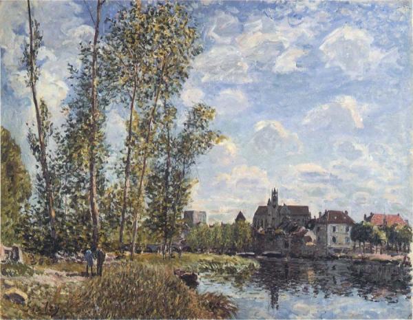 May Afternoon On The Loing by Alfred Sisley