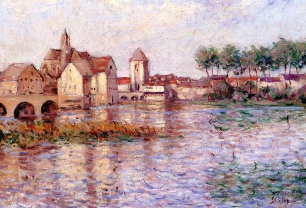 Moret-sur-loing by Alfred Sisley Oil Painting Reproductions