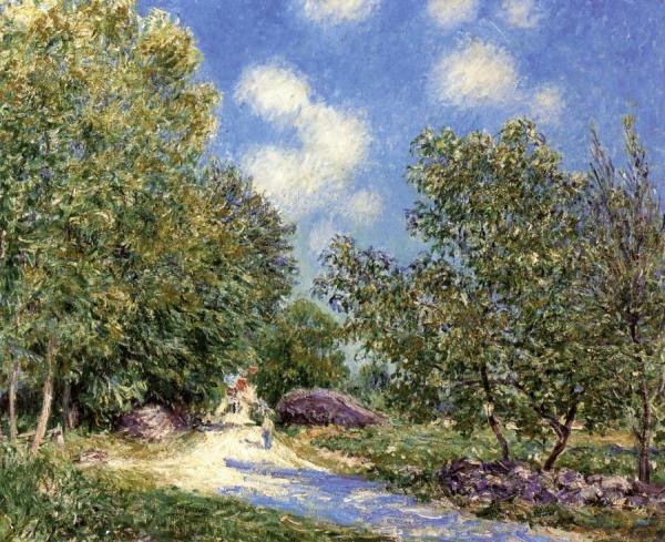 Morning, Along The Wood, In The Month Of June by Alfred Sisley