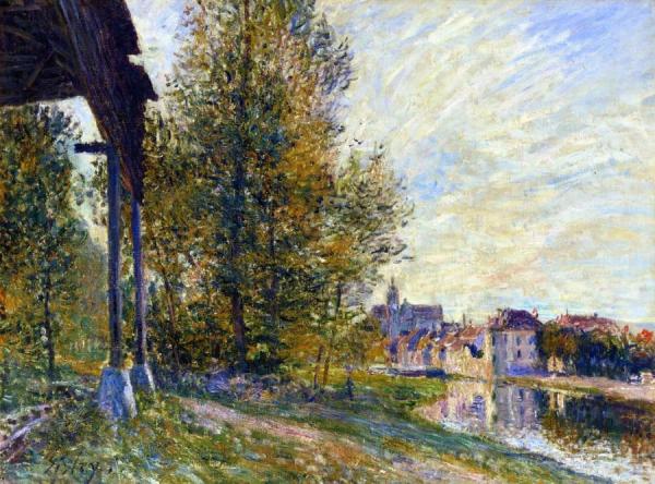 Near Moret-sur-loing by Alfred Sisley Oil Painting Reproductions