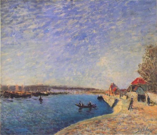 River Loing At Saint Mammes by Alfred Sisley