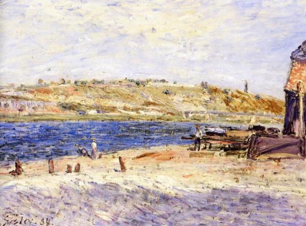 Riverbanks At Saint-mammes by Alfred Sisley