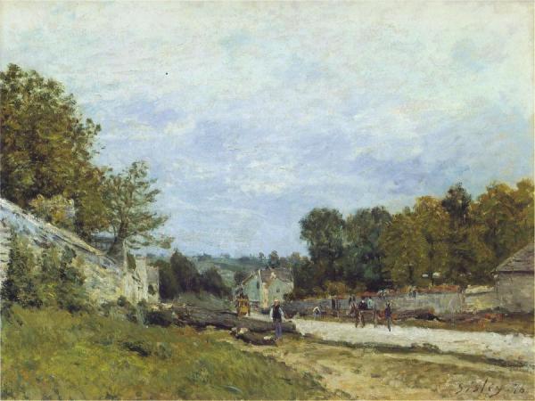 Route De Versailles by Alfred Sisley