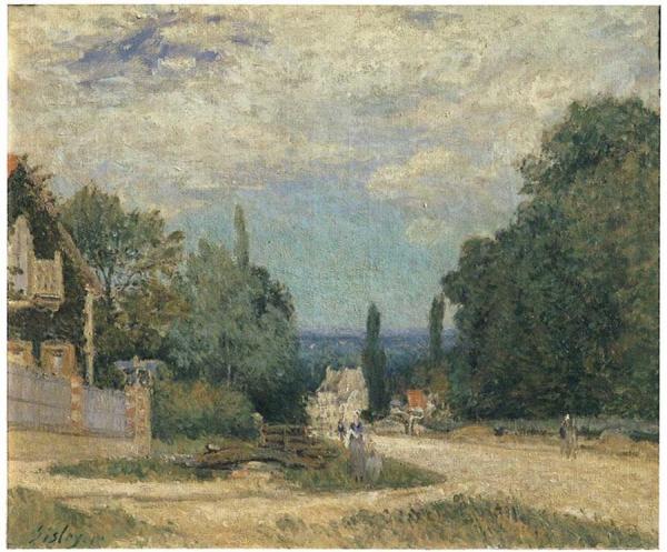 Route From Louveciennes by Alfred Sisley