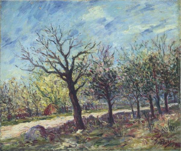 Sablons In Spring by Alfred Sisley
