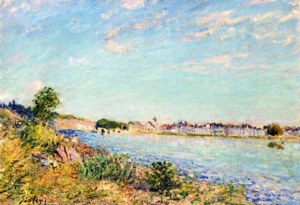 Saint-mammes by Alfred Sisley