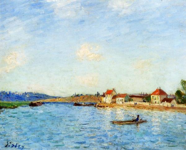 Saint-mammes by Alfred Sisley