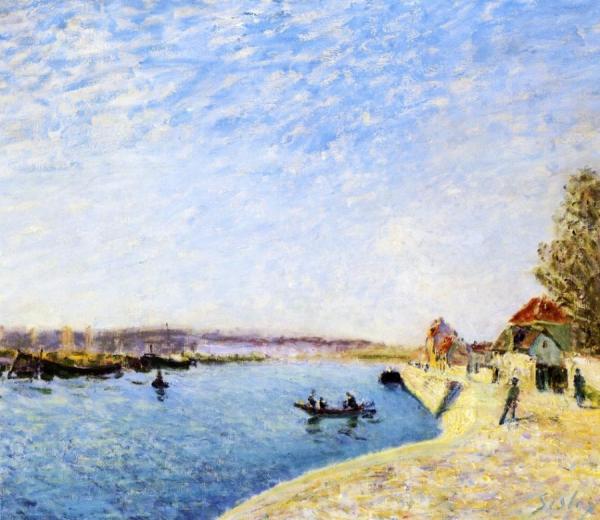 Saint-mammes And The Banks Of The Loing by Alfred Sisley