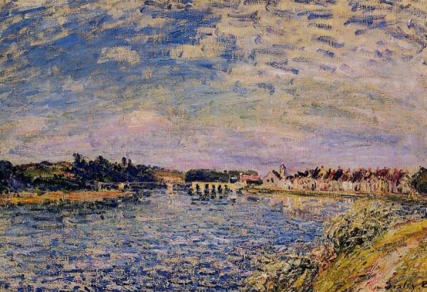 Saint-mammes - Evening by Alfred Sisley