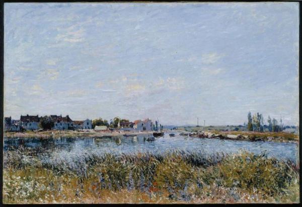 Saint-mammes, Morning (le Matin) by Alfred Sisley