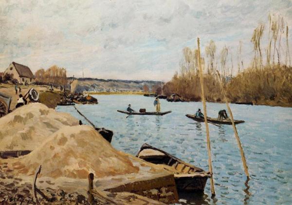 Sand Heaps by Alfred Sisley