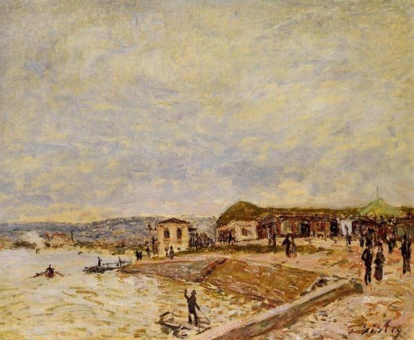Seine At Daybreak by Alfred Sisley