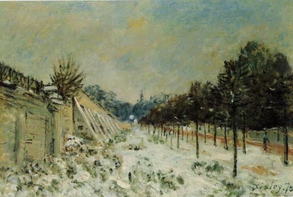 Alfred Sisley Snow At Marly-le-roi