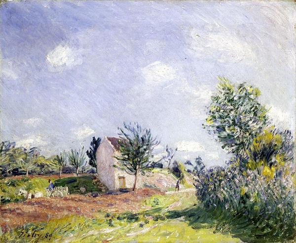 Alfred Sisley Spring Landscape - Path Near Moret-sur-loing