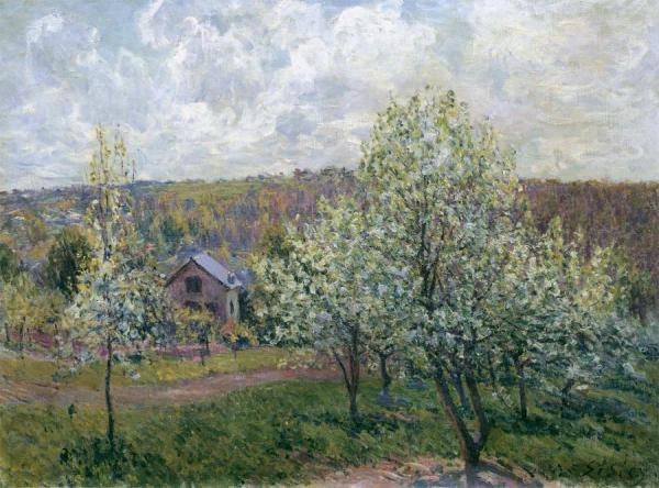 Spring Near Paris by Alfred Sisley