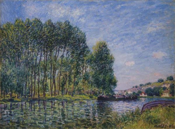 Spring On The Loing River by Alfred Sisley