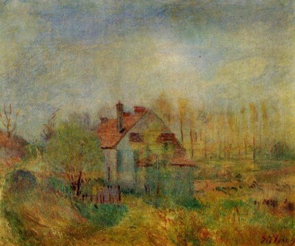Springtime Scene - Morning by Alfred Sisley