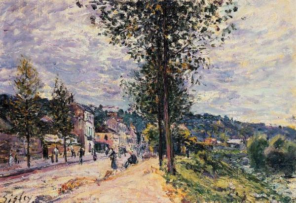 Street Entering The Village by Alfred Sisley