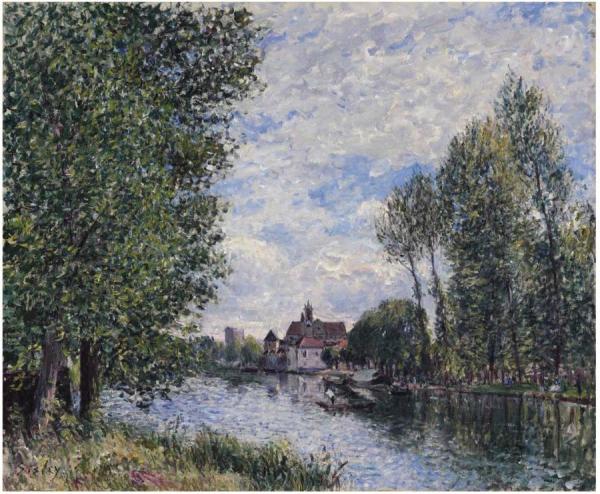 Summer In Moret by Alfred Sisley