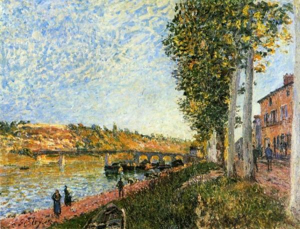 Sunrise At Saint-mammes by Alfred Sisley Oil Painting Reproductions