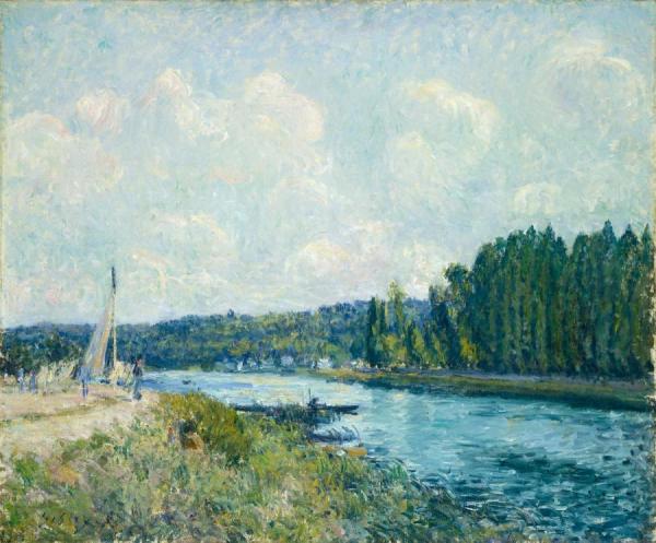 The Banks Of The Oise by Alfred Sisley