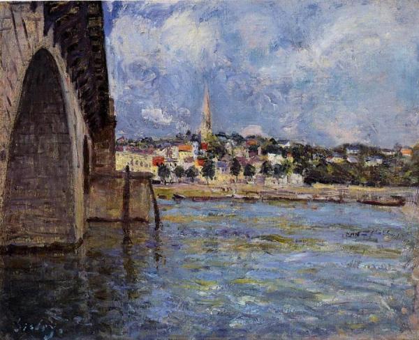 The Bridge At Saint-cloud by Alfred Sisley