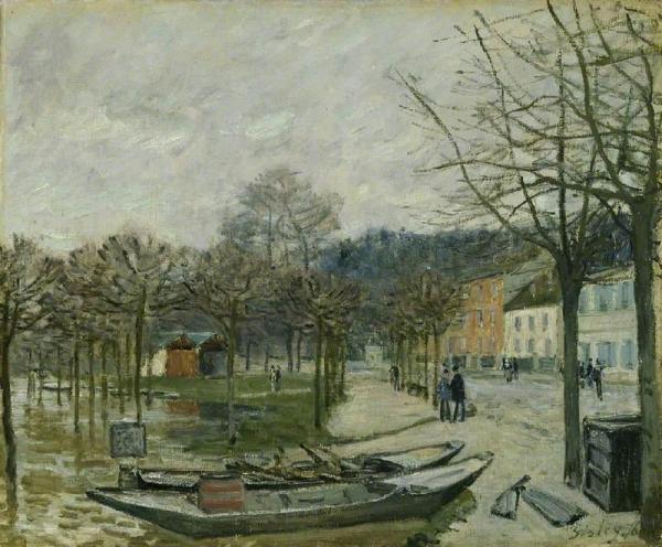 The Flood At Port-marly by Alfred Sisley
