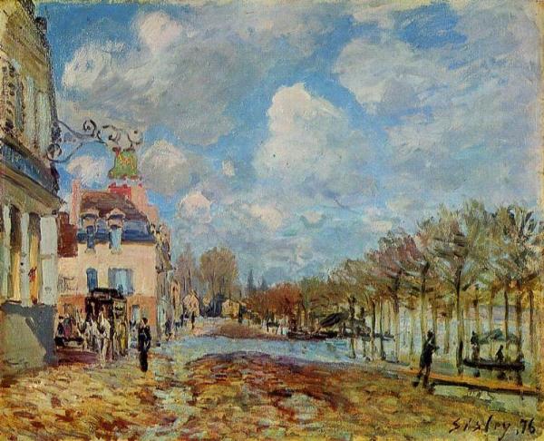 The Flood At Port-marly by Alfred Sisley