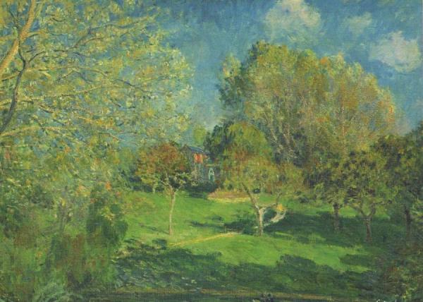 The Garden Of Hoschede, Montgeron by Alfred Sisley