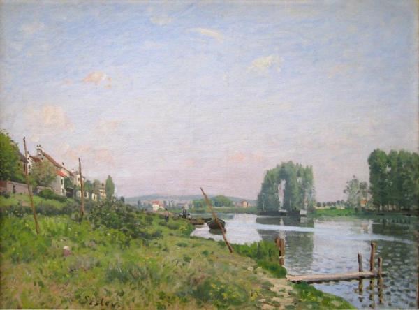 The Island Of Saint-denis by Alfred Sisley