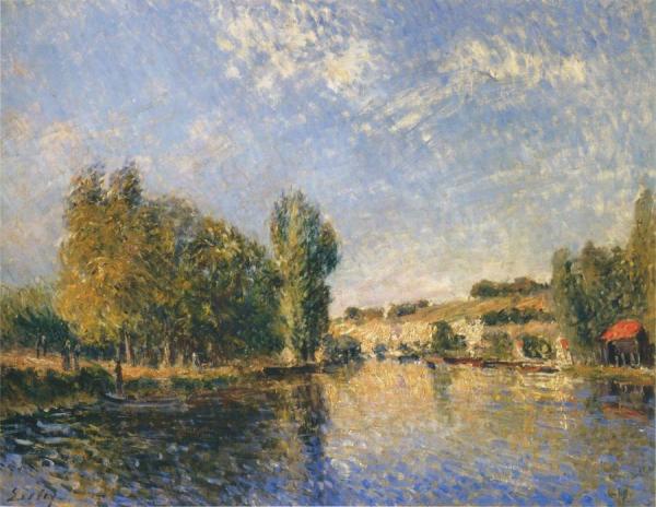 The Loing At Moret by Alfred Sisley