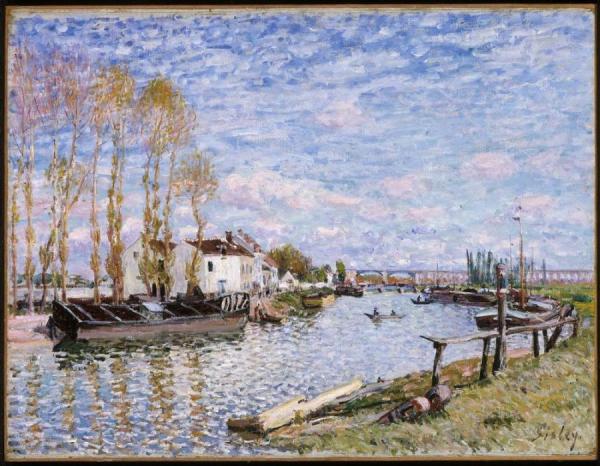 The Loing At Saint-mammes by Alfred Sisley